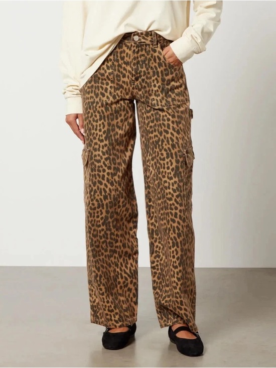 Damson Madder Pants - Damson Madder Dion Leopard Cargo Pants